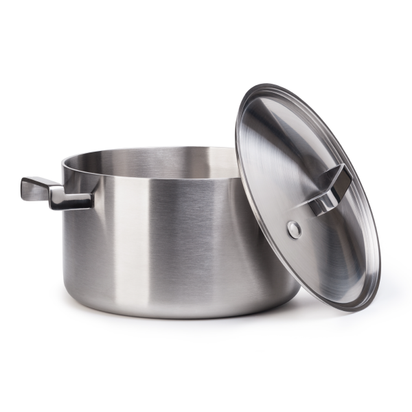 Stainless steel pot with lid